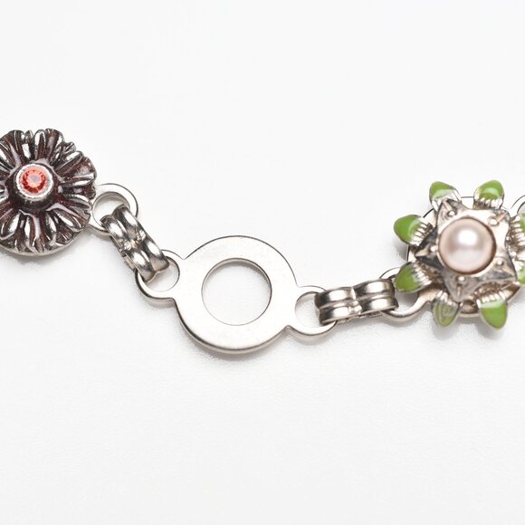 Vintage Chanel Logo Catwalk Chain Belt Floral 2005 NWOT - Picture 8 of 14